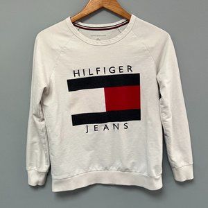 Vintage Look Tommy Hilfiger Crewneck Lightweight Sweatshirt Size Small